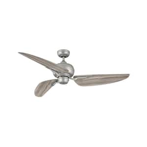 BIMINI 60 in. Indoor/Outdoor Brushed Nickel Ceiling Fan with Remote Control