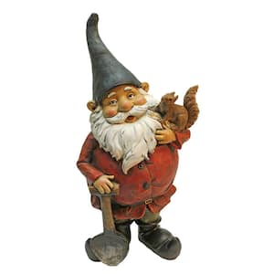 17 in. H Digger the Garden Gnome Statue