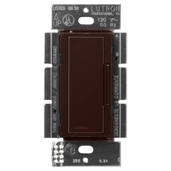 Lutron Maestro Companion Multi-Location Dimmer Switch, Only for Use with Maestro LED+ Dimmer, Brown (MA-R-BR)