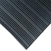 Rubber-Cal Corrugated Wide Rib 3 ft. x 20 ft. Black Rubber Flooring (60 sq.  ft.) 03_167_W_WR_20 - The Home Depot