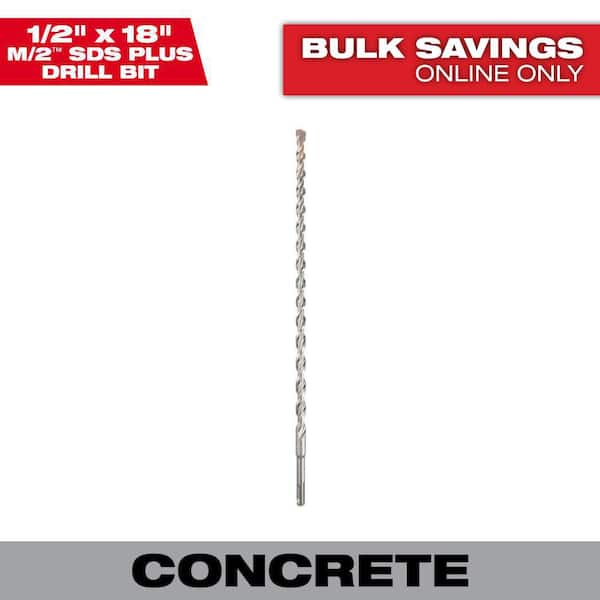 Milwaukee 1/2 in. x 18 in. 2-Cutter SDS-PLUS Carbide Drill Bit
