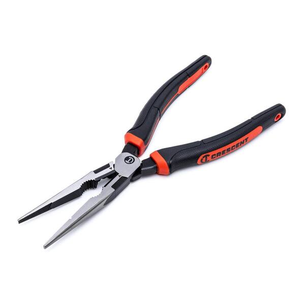 Crescent - 8 in. Z2 Dual Material High Leverage Long Nose Pliers