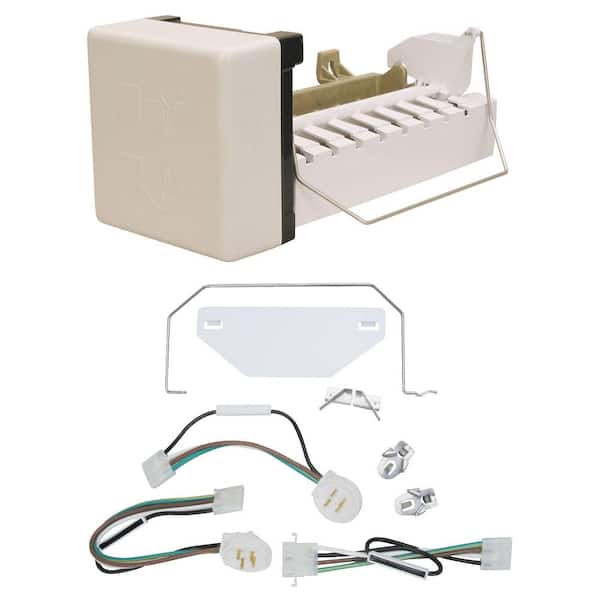 Exact Replacement Parts 5 in. W 3.00 lbs. Plastic Freestanding Ice Maker in White