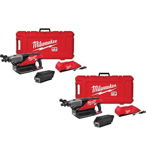 MX FUEL Lithium-Ion Cordless Handheld Core Drill Kit (2-Tool) with 4 Batteries and 2 Chargers