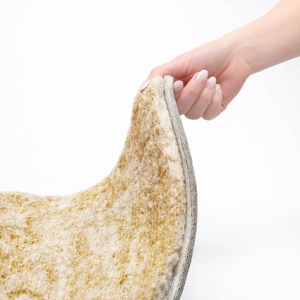 Dream Shag Premium Machine Washable Abstract ADS553 Beige 8 ft. x 10 ft. Area Rug