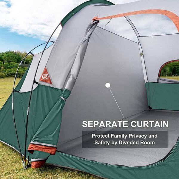 Zeus & Ruta 14 ft. x 11 ft. Dark Green 10-Person Canopy