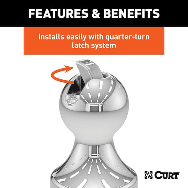 CURT OEM Puck System 2-5/16 in. Gooseneck Ball & Safety Chain Anchor Kit  for Ram 60618