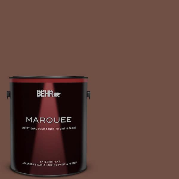 BEHR MARQUEE 1 gal. #S-G-750 Chocolate Sprinkle Flat Exterior Paint & Primer