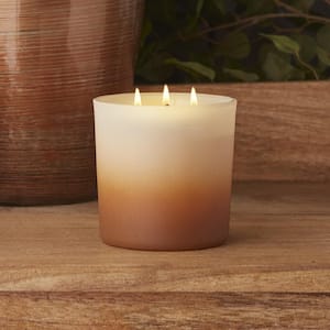 3-Wick Beige Acorns and Suede Scented Jar Candle