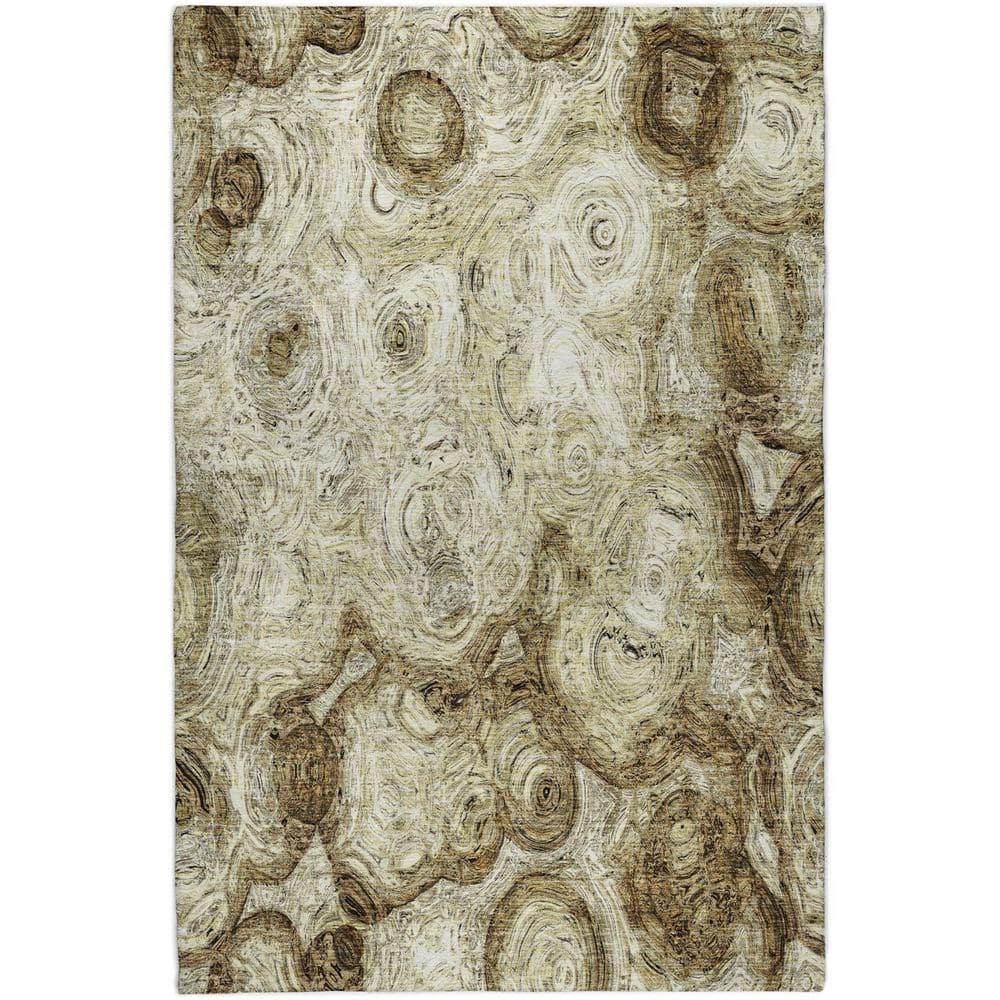 Dream Shag Premium Machine Washable Abstract ADS579 Beige 5 ft. x 7 ft. 6 in. Area Rug price history on PriceWatchPro