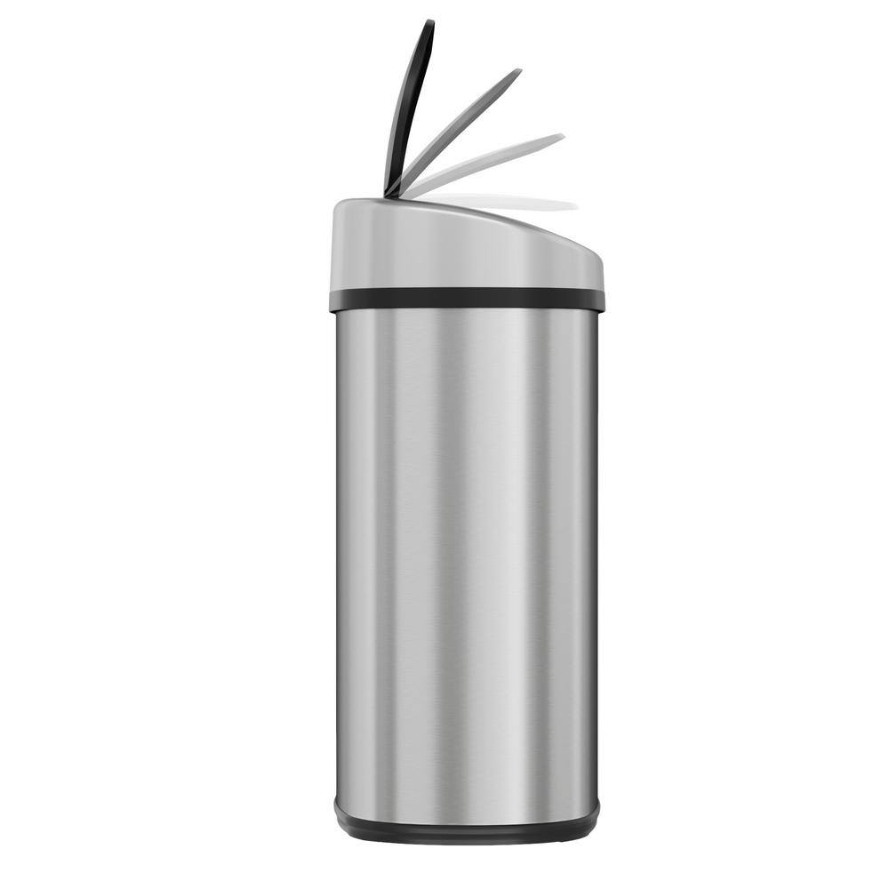 13 Gallon Stainless Steel Touchless Sensor Kitchen Trash Can with AC Adapter