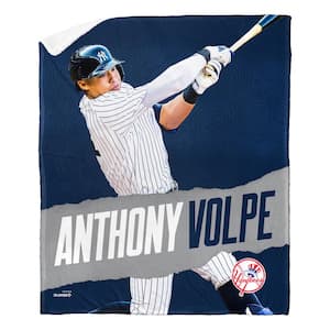 MLB Yankees 23 Anthony Volpe Silk Touch Sherpa Multicolor Throw