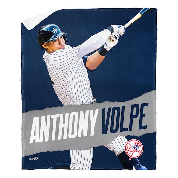 THE NORTHWEST GROUP MLB Yankees 23 Anthony Volpe Silk Touch Sherpa Multicolor Throw