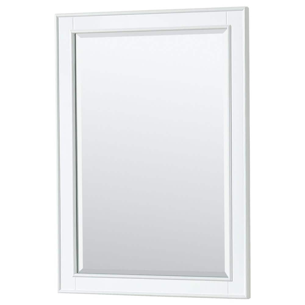 Deborah 36'' White Single Bathroom Vanity with Carrara Marble Top and Gold Trim