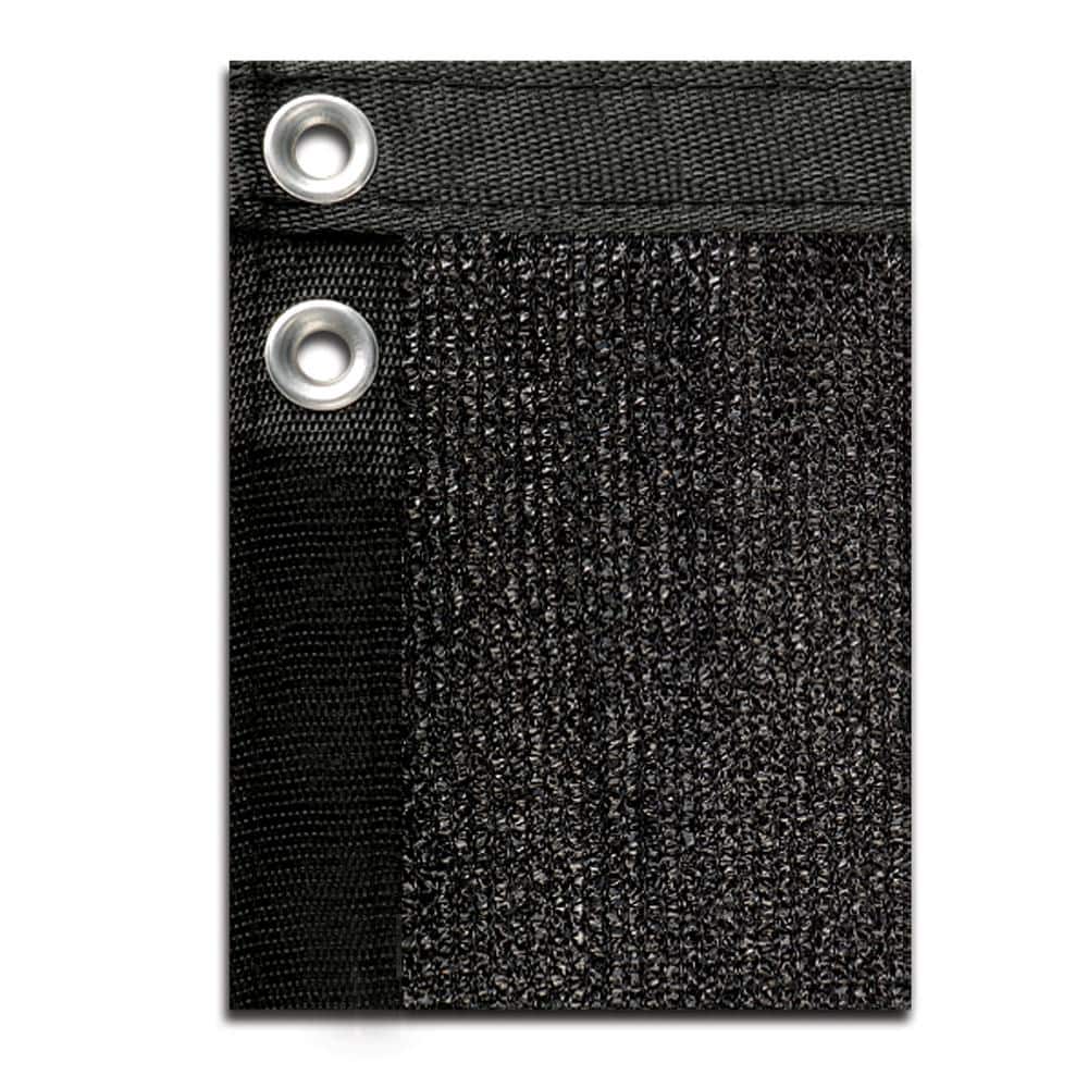Black Polyethylene Privacy Fence Screen with Reinforced Grommets