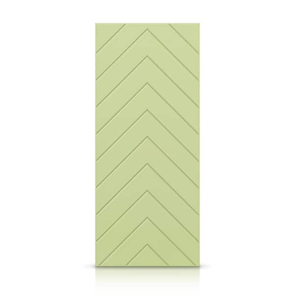 CALHOME 42 in. x 80 in. Hollow Core Sage Green Painted Composite MDF Interior Door Slab