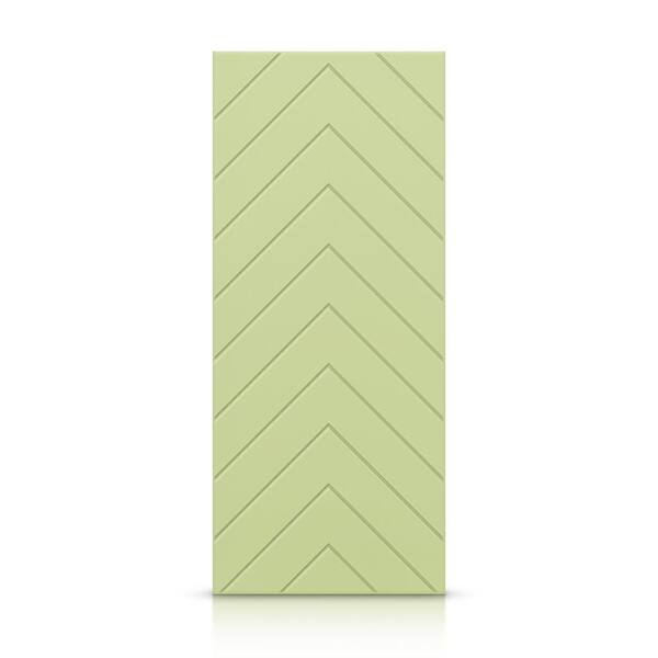 CALHOME 36 in. x 96 in. Hollow Core Sage Green Painted Composite MDF Interior Door Slab
