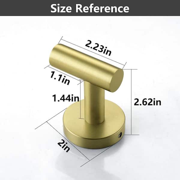Reviews for ruiling Round Bathroom Robe Hook and Towel Hook in