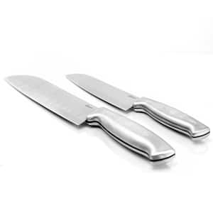Baldwyn 2-Piece Stainless Steel Santoku Knife Set