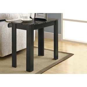 Grey Faux Marble End Table