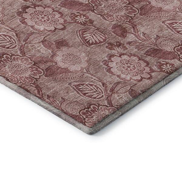 Mayfield Premium Machine Washable Abstract AMF1939 Blush 10 ft. x 14 ft. Area Rug