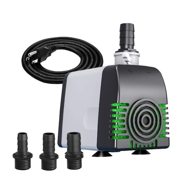 550GPH Submersible Water Pump, Durable Copper Motor for Ponds, Aquariums, Hydroponics, Indoor/Outdoor Use in Black