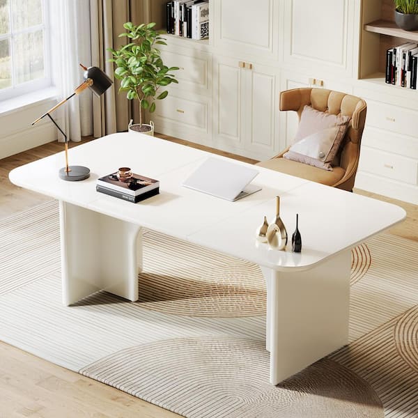 TRIBESIGNS WAY TO ORIGIN Halseey 63 in. Rectangular White