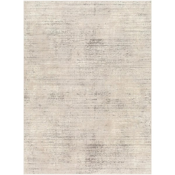 Livabliss Alder Taupe 5 ft. x 7 ft. Abstract Indoor Machine-Washable  Area Rug