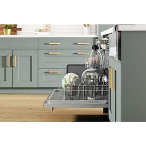 24 in. Stainless Steel Top Control Built-In Tall Tub Dishwasher 120-Volt with Tub