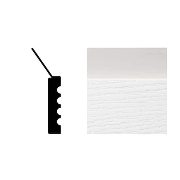 Veranda 2149 7/16 in. x 2 in. x 7 ft. PVC Composite White Garage Door Stop Moulding