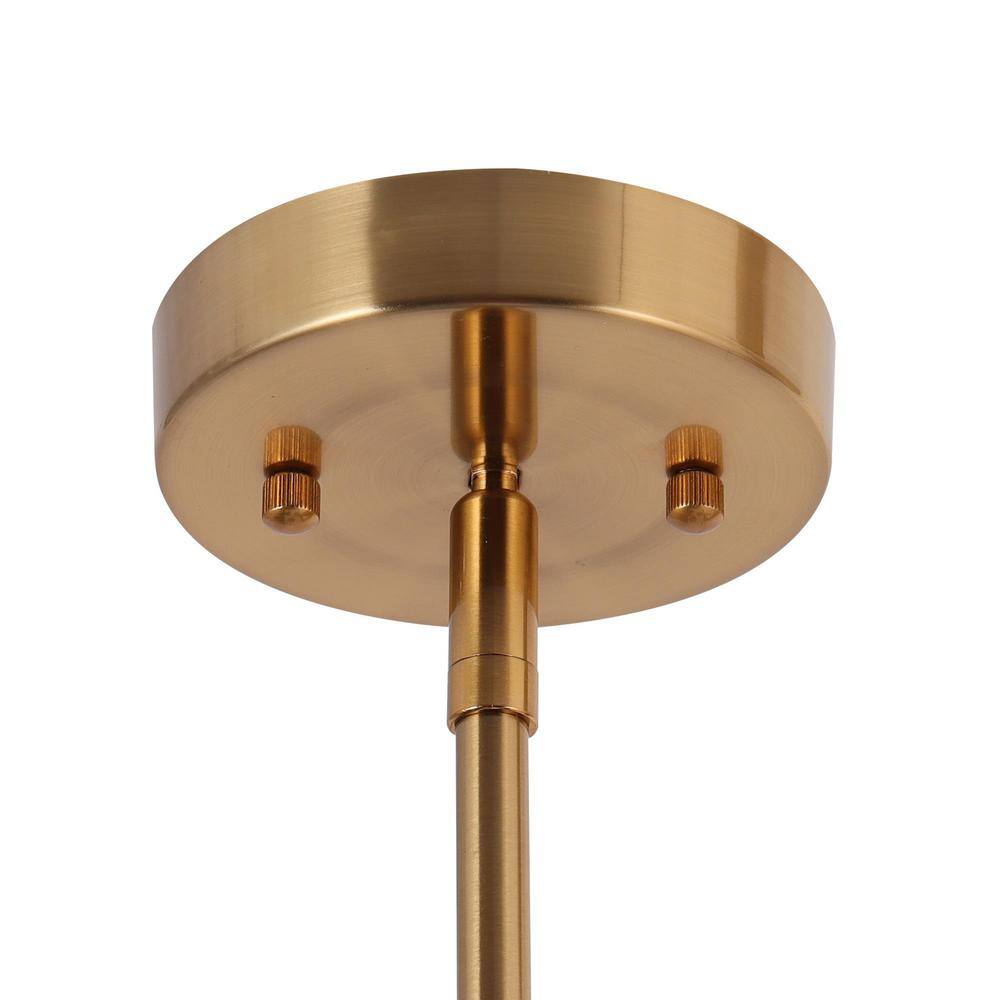 Whimsical Sputnik 25'' Matte Black Chandelier with Brass Accents