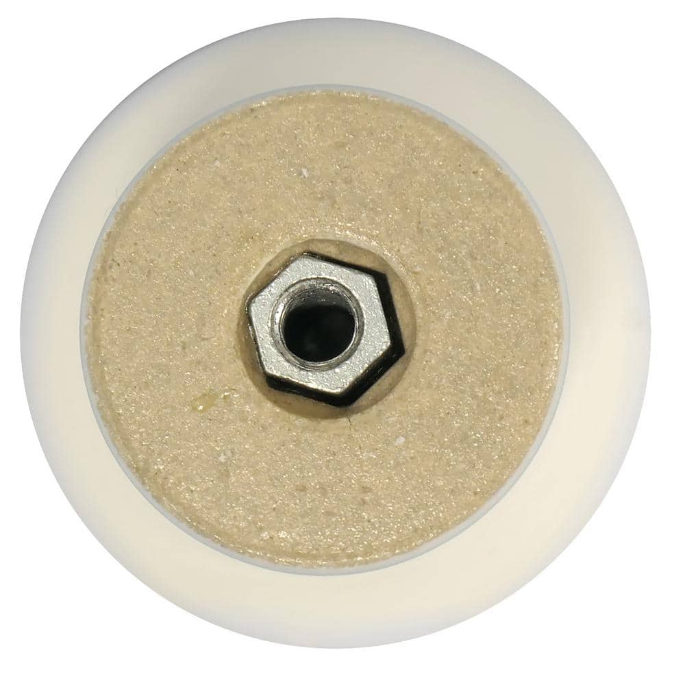 White Round Porcelain Cabinet Knob with Mounting Hardware