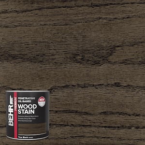 1 qt. #TIS-101 True Black Transparent Oil-Based Penetrating Interior Wood Stain