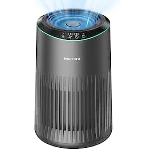 225 Sq. Ft. HEPA Air Purifiers for Home with Fragrance Sponge, Sleep Mode and Blue Ambient Light in Gray