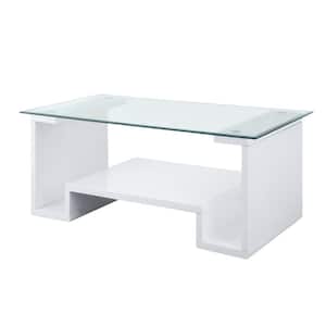 Mariana 47 in. Rectangle Glass Coffee Table