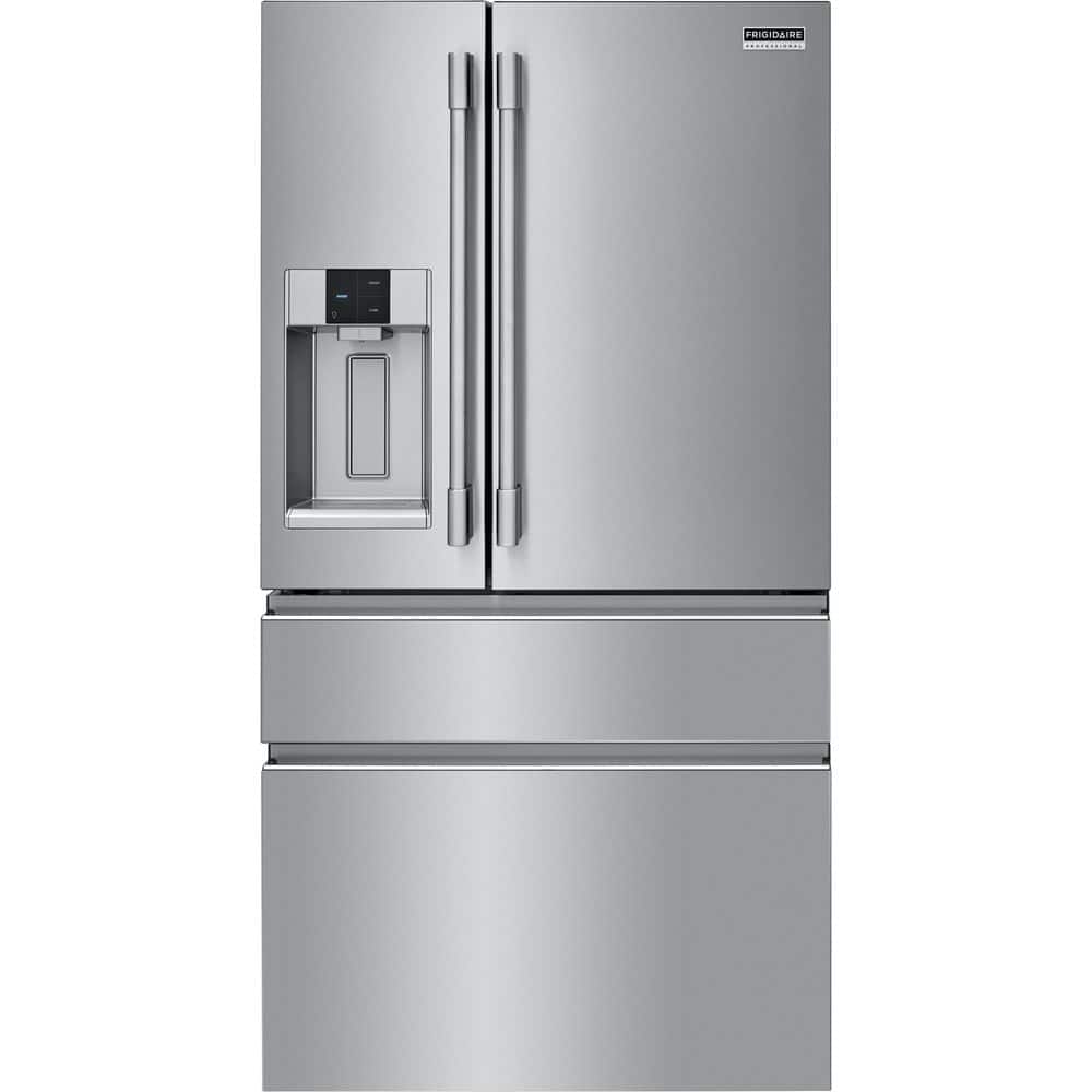 Professional 36 in. 21.4 cu. ft. Counter Depth French Door Refrigerator in Smudge-Proof Stainless Steel