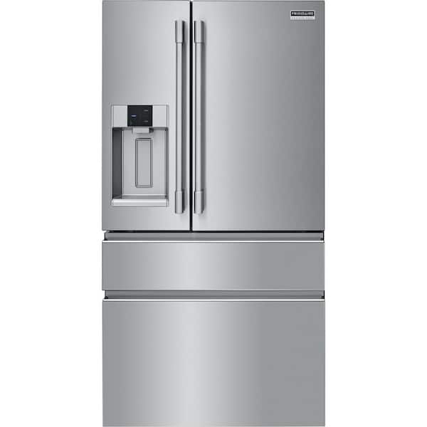 Professional 36 in. 21.4 cu. ft. Counter Depth French Door Refrigerator in Smudge-Proof Stainless Steel