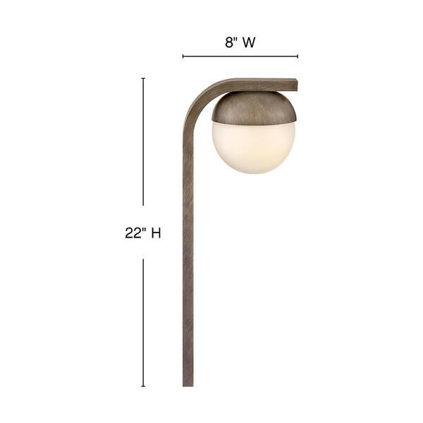 Realm Low Voltage Burnished Bronze Weather Resistant Path Light with LED Bulb