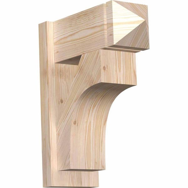 Ekena Millwork 8 in. x 22 in. x 18 in. Douglas Fir Westlake Arts and Crafts Smooth Outlooker