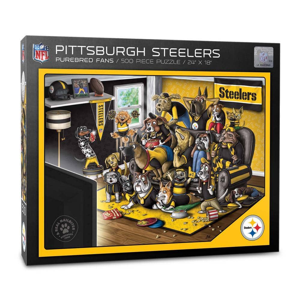 YouTheFan NFL Pittsburgh Steelers Purebred Fans Puzzle A Real