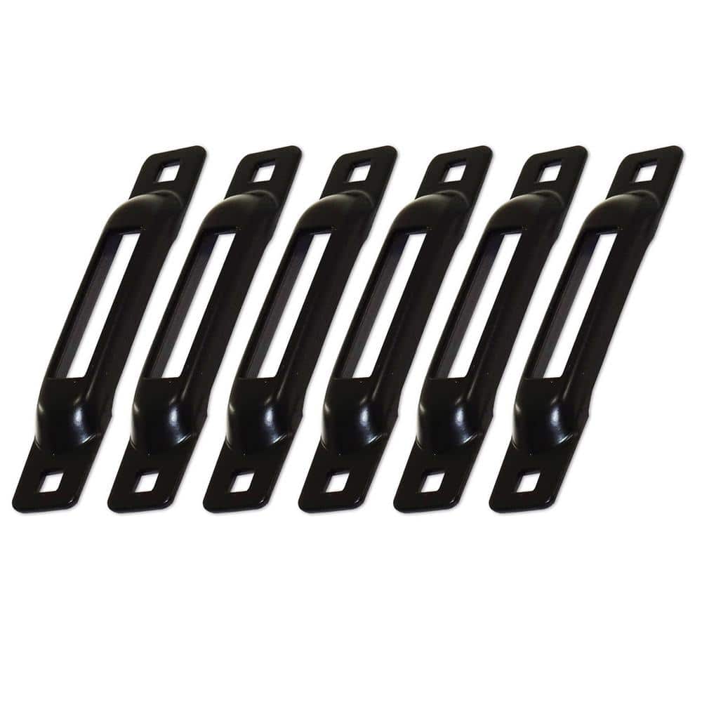 SNAP-LOC E-Track Single Strap Anchor in Black (6-Pack) SLSB6 - The