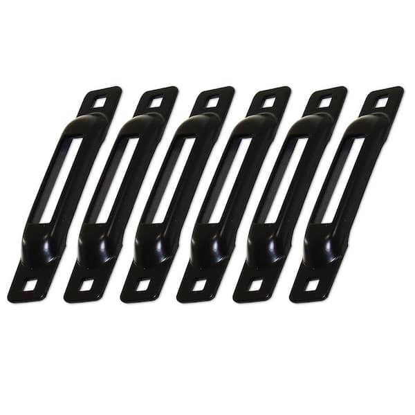 E-Track Single Strap Anchor in Black (6-Pack)