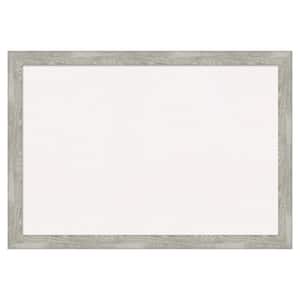 Dove Greywash Narrow White Corkboard 40 in. x 28 in. Bulletin Board Memo Board