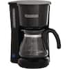 BLACK+DECKER 4-in-1 5-Cup Black Stainless Steel Drip Coffee Maker CM0755S -  The Home Depot