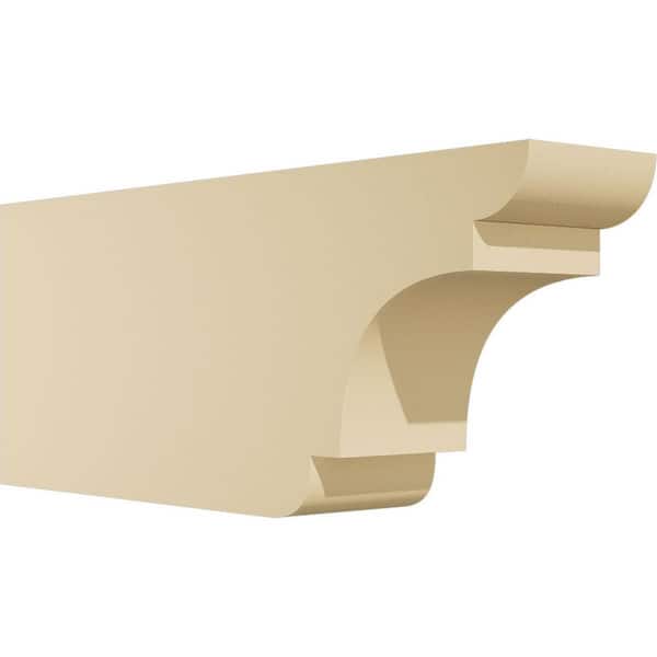 Ekena Millwork Standard New Brighton 4 in. W x 8 in. H x 20 in. D Polyurethane Rafter Tail Outlooker
