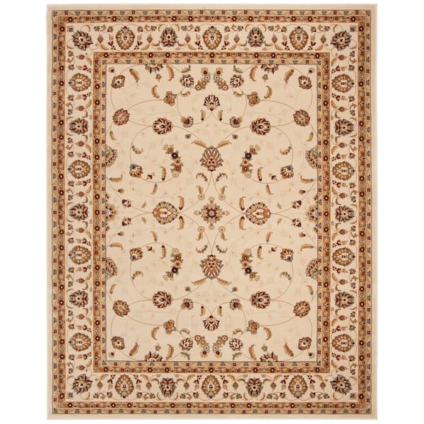Majesty 8 ft. x 10 ft. Cream Oriental Floral Area Rug