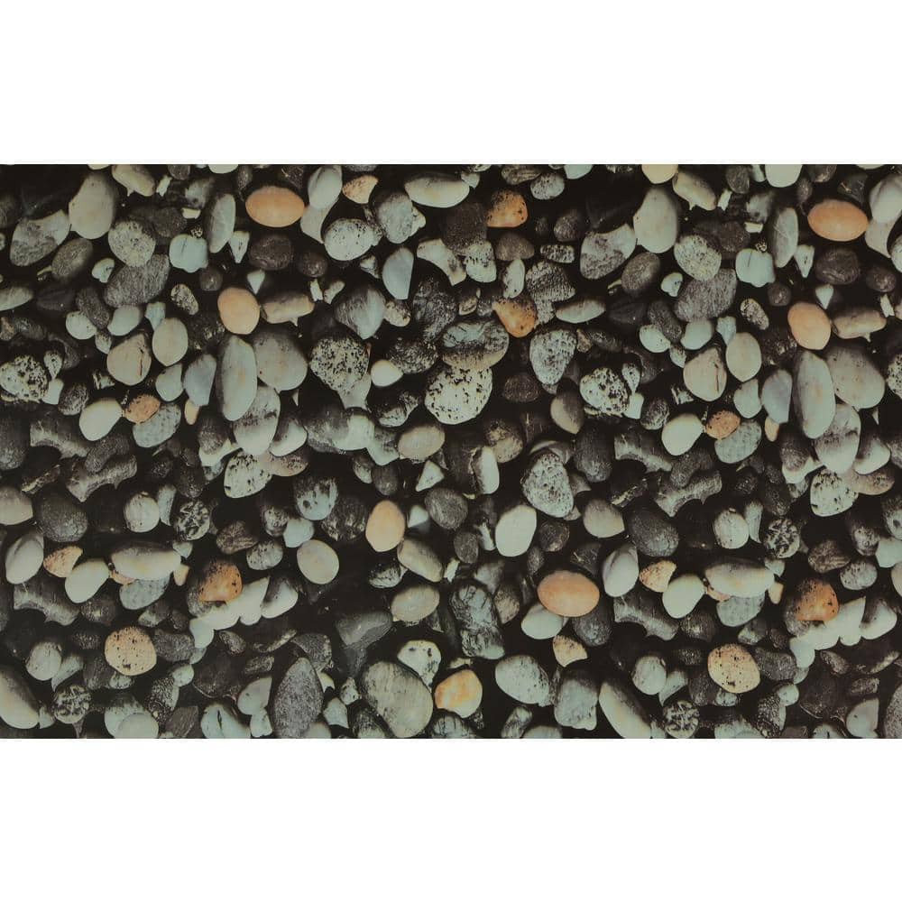 Pebble Off-White, Charcoal, Orange Vinyl Strippable Roll (Covers 31.4 sq. f