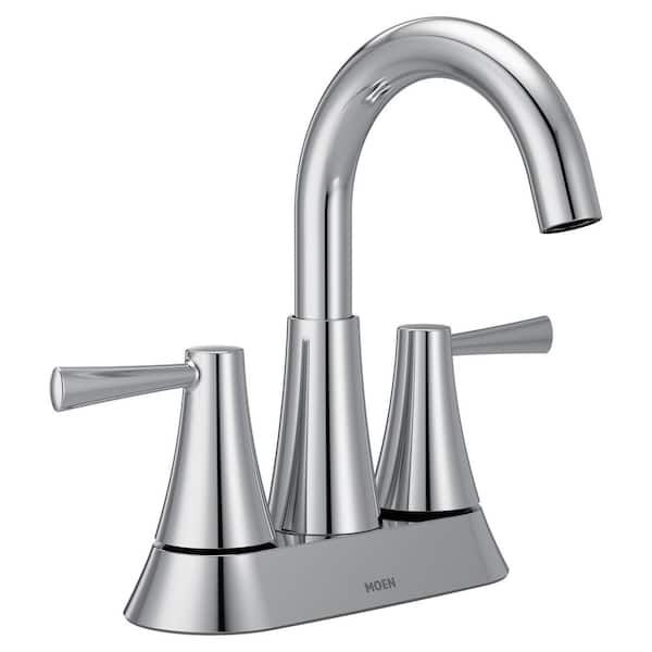 Ronan 4 in. Centerset 2-Handle Curved Bathroom Faucet in Chrome