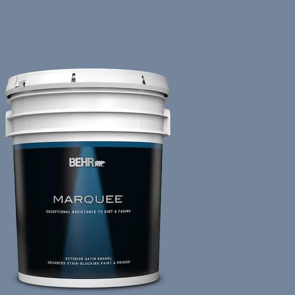 BEHR MARQUEE 5 gal. #580F-5 Mysteria Satin Enamel Exterior Paint & Primer