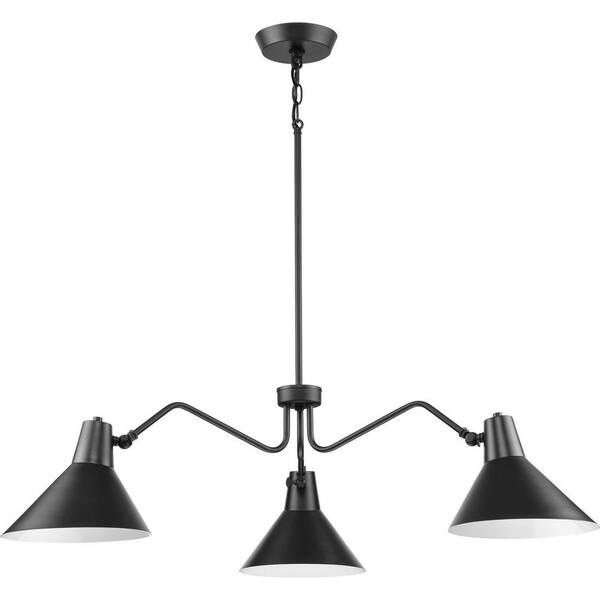 Progress Lighting Trimble Collection 4-Light Matte Black Chandelier